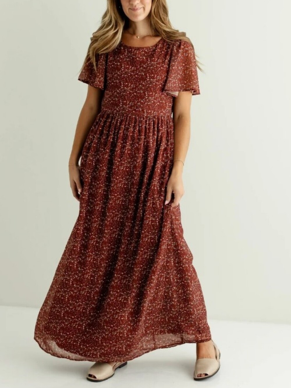 The Main Street Exchange Ivonne Floral Maxi Dress